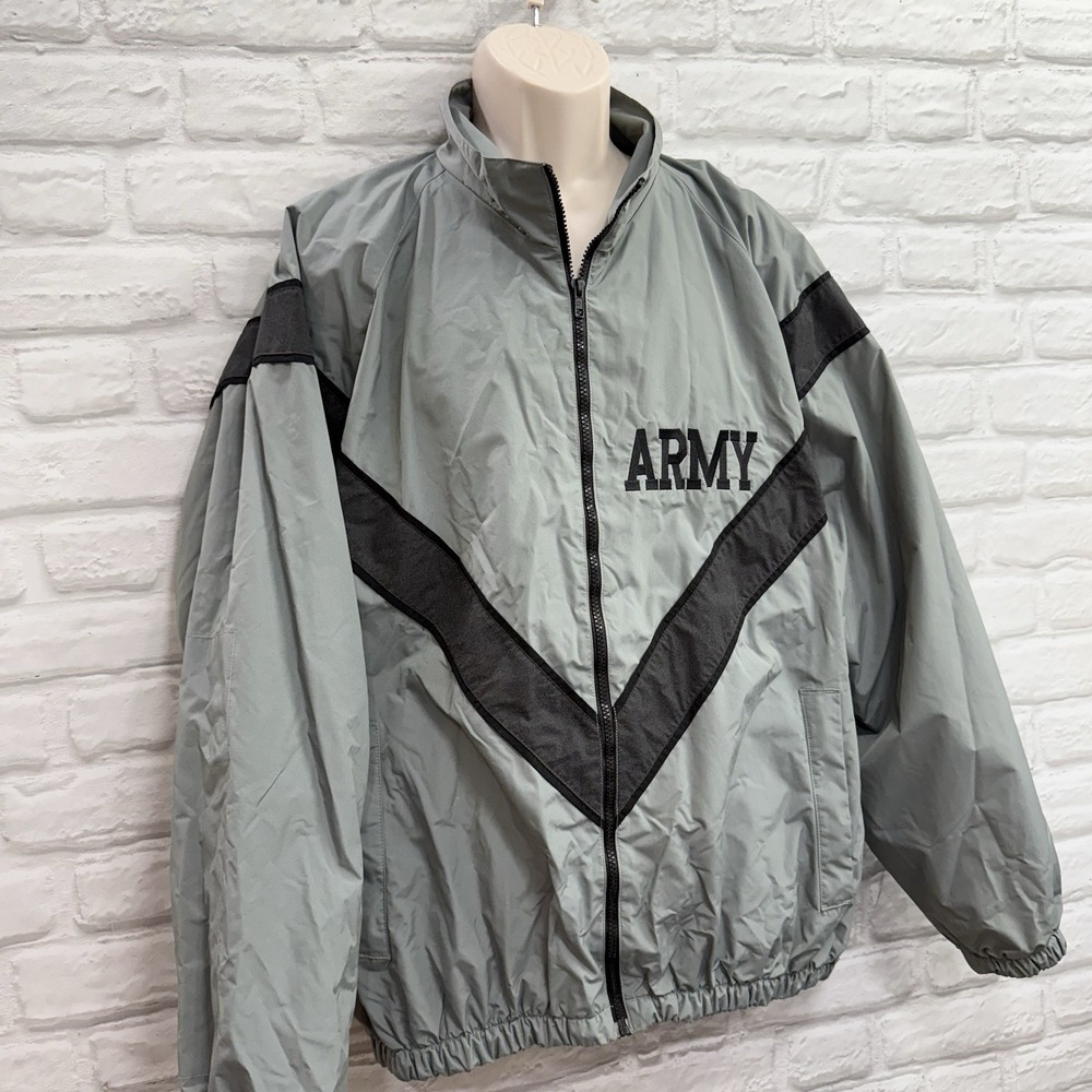 US Army Reg. Physical Training Fitness Jacket Size XL Windbreaker IPFU DSCP USGI - Picture 12 of 12